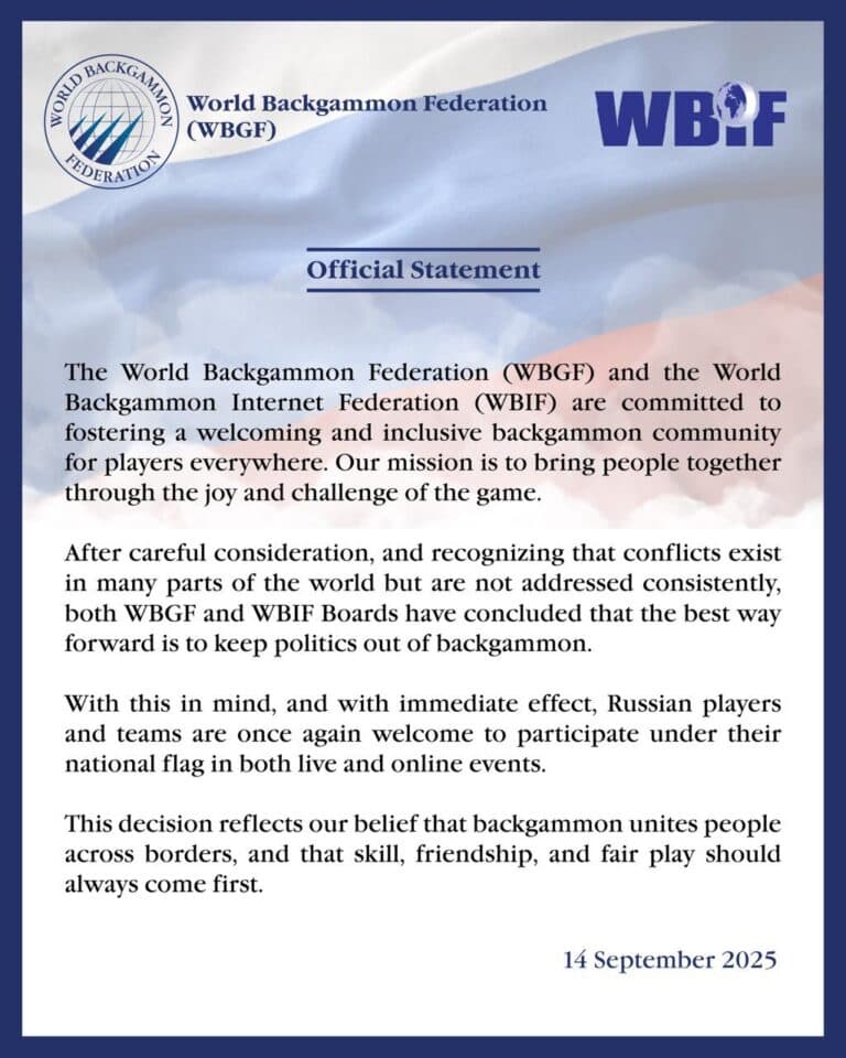 Statement – Russia’s Participation
